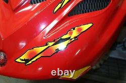 01 SKI-DOO MXZ 500 600 700 800 RED Hood ZX chassis engine cover cowl #6