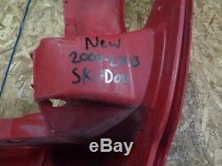 02-03 Ski Doo Zx Chassis Snowmobile Body Red Plastic Belly Pan #3