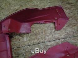 02-03 Ski Doo Zx Chassis Snowmobile Body Red Plastic Belly Pan #3