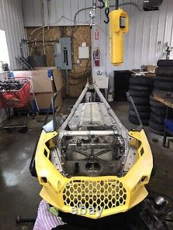 10 Ski-Doo MXZ XRS 600 HO ETEC Snowmobile frame chassis tunnel