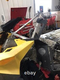 10 Ski-Doo MXZ XRS 600 HO ETEC Snowmobile frame chassis tunnel