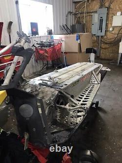 10 Ski-Doo MXZ XRS 600 HO ETEC Snowmobile frame chassis tunnel