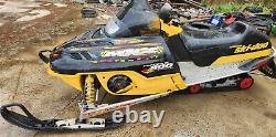 2000 SKI DOO MXZ 600 ZX chassis complete seat w base cover foam taillight trunk