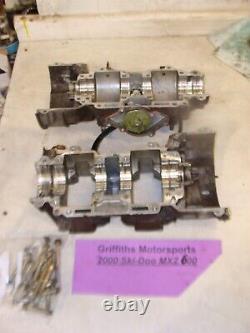 2000 SKI DOO MXZ 600 ZX chassis crankcase crank cases upper lower bottom end