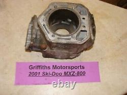 2001 SKI-DOO MXZ 800 ZX chassis cylinder jug barrel CORE has groove in wall