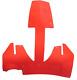 860200445 Ski-doo New Oem Extreme Skid Plate Red Bulkhead/chassis Protector Rev