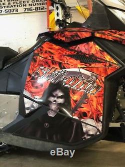 Ski-Doo XP Chassis GRIMM REA Decal Kit fits 2008-2017 Carburated and etec Models