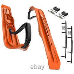 Slydog Command 6 Orange Skis with6 Round Bar Complete Kit Ski-Doo S-Chassis