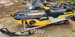 2000 SKI DOO MXZ 600 Poignée de corde de rappel de châssis ZX de démarrage de moteur d'origine