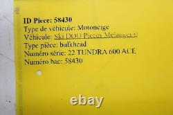 22 Ski-doo Tundra 600 Ace Support de châssis avant Bulkhead 518332691