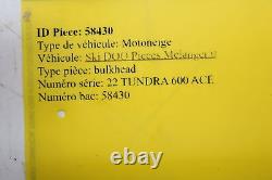 22 Ski-doo Tundra 600 Ace Support de châssis avant du cadre de cloison en vrac 518332691