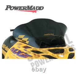 PARE-BRISE POWERMADD 13225 COBRA SKI-DOO ZX CHASSIS NOIR Avec CARREAUX JAUNES