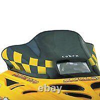 Powermadd 13120 Pare-brise Cobra Ski Doo S Chassis Noir avec Carreaux Jaunes